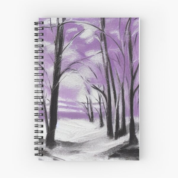 Item preview, A Purple Winter Forest Scene designed and sold by Ispeakgeek.