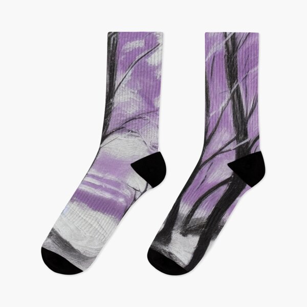 Item preview, A Purple Winter Forest Scene designed and sold by Ispeakgeek.