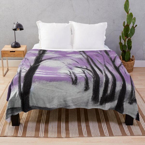 Item preview, A Purple Winter Forest Scene designed and sold by Ispeakgeek.