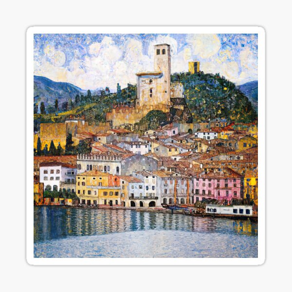 Aperçu de l'œuvre Gustav Klimt Malcesine sur le lac de Garde créée et vendue par maniacfitness.