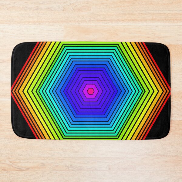 Item preview, Hexagon of many colors designed and sold by SnarkyTeesMugs.