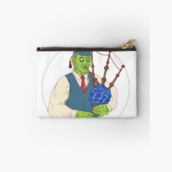 Item preview, Zombie Piper Playing Bagpipes Grime Art designed and sold by patrimonio.