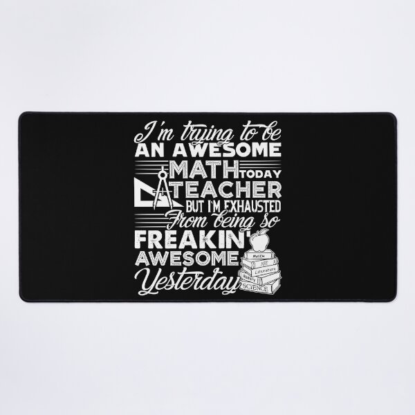 Item preview, Math Teacher - Awesome Math Teacher designed and sold by UnknownArtistt.