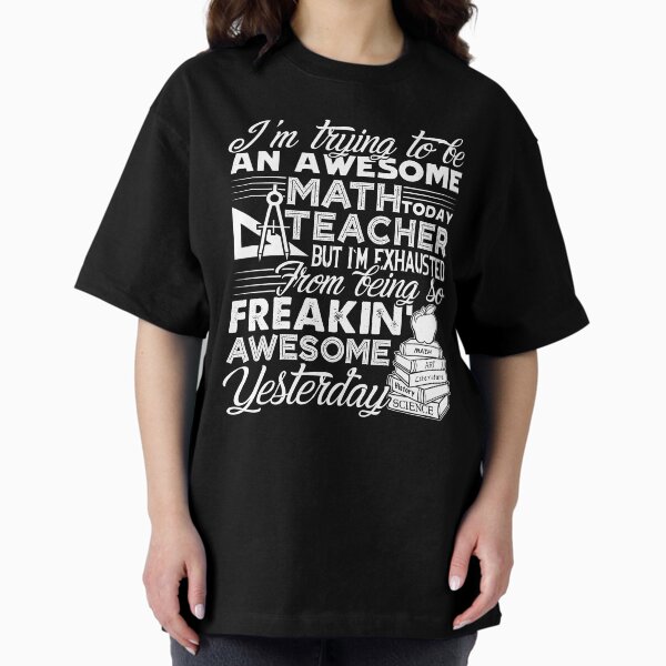 Item preview, Math Teacher - Awesome Math Teacher designed and sold by UnknownArtistt.