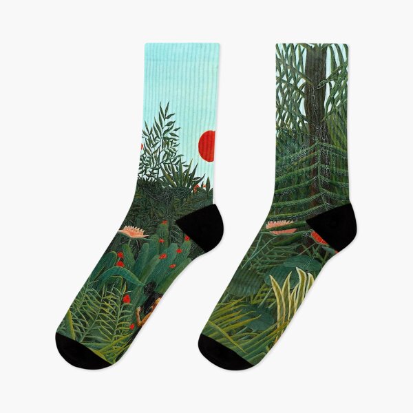 Item preview, Virgin Forest with Sunset - Henri Rousseau designed and sold by SimpleJoyStyle.