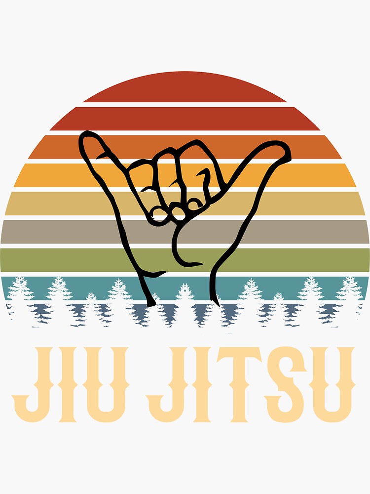 "Jiu Jitsu Vintage Sunset / Retro Sunset Jiu Jitsu Design for a Jiu