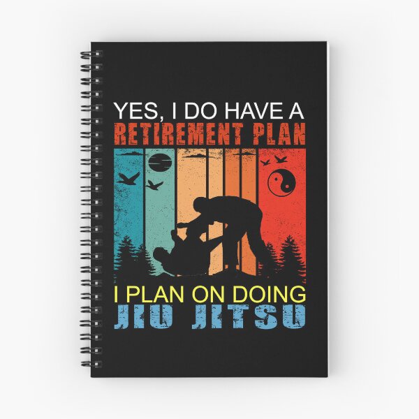 Item preview, Yes I Have A Retirement Plan. I Plan On Doing Jiu Jitsu! Vintage Sunset / Retro Sunset Jiu Jitsu Design for a Jiu Jitsu / Jujitsu Lover designed and sold by TheKarateStore.
