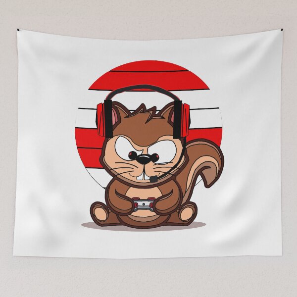 Item preview, Cute Squirrel Gamer designed and sold by GarnersDesigns.