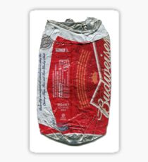 Budweiser - crushed tin Sticker