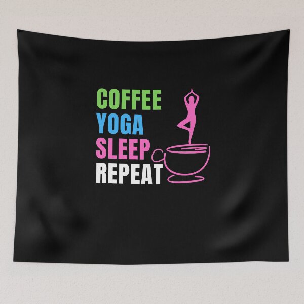 Item preview,  Coffee Yoga Eat Repeat designed and sold by Ahmed  Feki.
