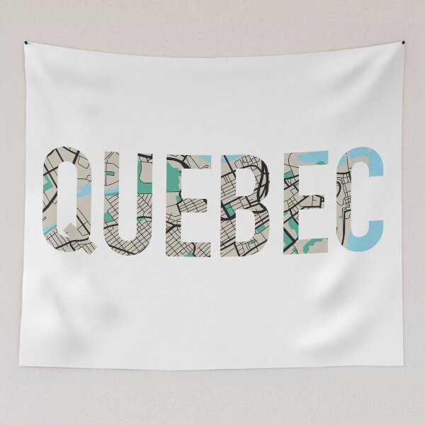Item preview, Quebec City Map Art designed and sold by BekahsDoodles.