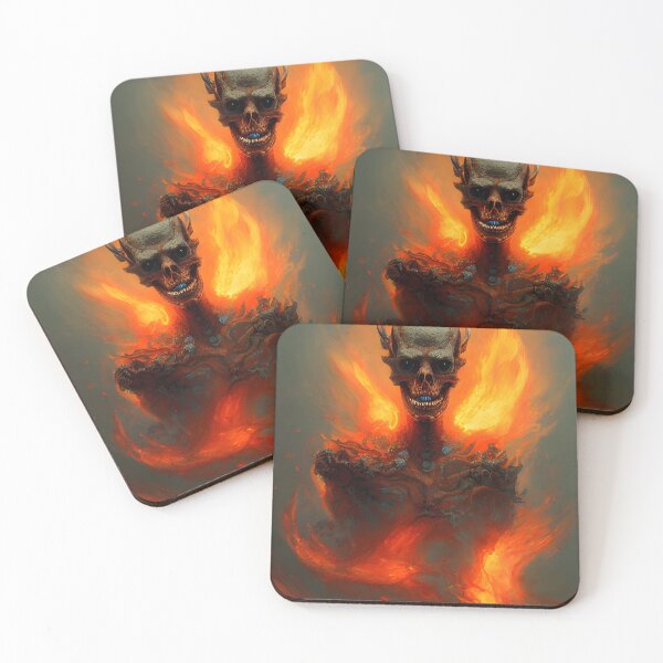 Item preview, Dragon skull fire spirit designed and sold by Faytaiart.