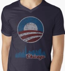 Chicago for Obama t shirt Men's V-Neck T-Shirt