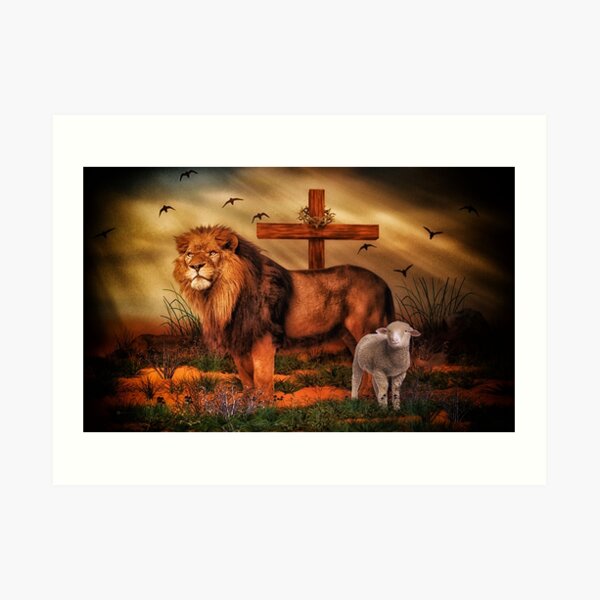 The Lion And The Lamb Art Print