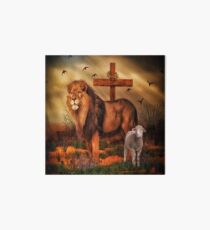 The Lion And The Lamb Art Board