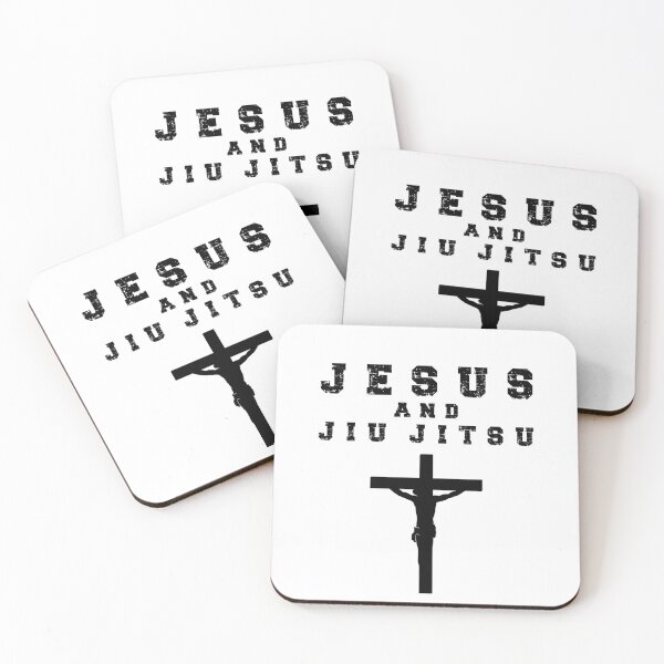 Item preview, Jesus & Jiu Jitsu Design for Christian Martial Arts Fan. Japanese Martial Art Quote/Phrase! Funny Jiu Jitsu Design for a Jiu Jitsu / Jujitsu Lover designed and sold by TheKarateStore.