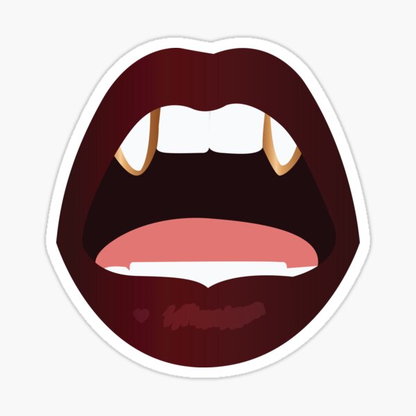 Pretty Fangs Sticker