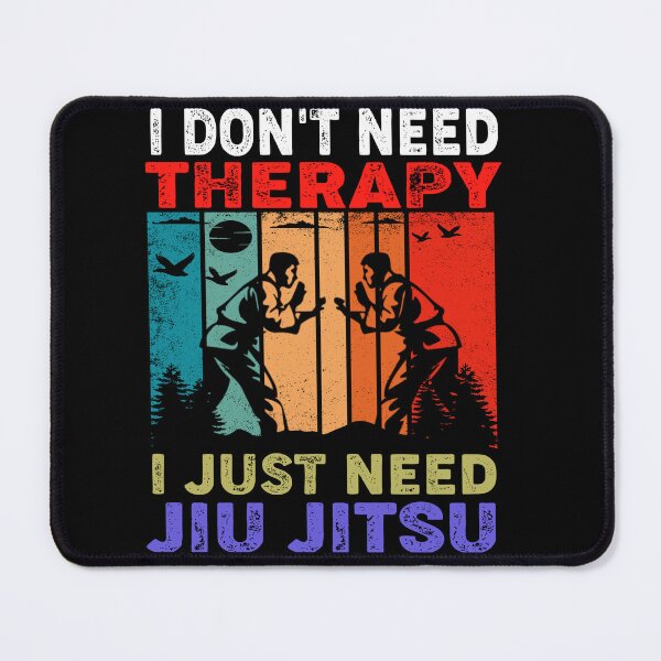 Item preview, I Don't Need Therapy I Just Need Jiu Jitsu!! Vintage Sunset / Retro Sunset Jiu Jitsu Design for a Jiu Jitsu / Jujitsu Lover designed and sold by TheKarateStore.