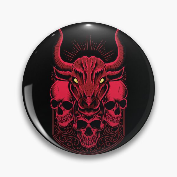 Item preview, Scary Skull Red Bull Design designed and sold by zoripet Store.