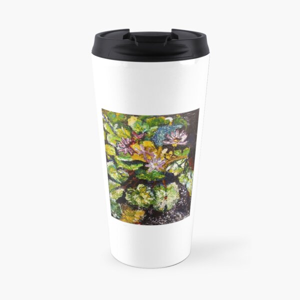 Lily Pond by Malinda Knowles Travel Mug