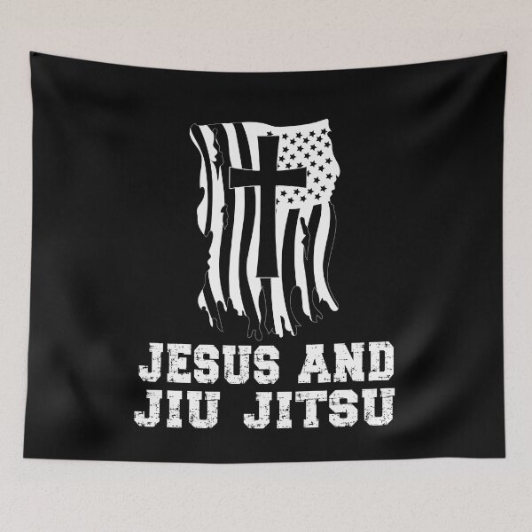 Item preview, Jesus & Jiu Jitsu Design for Christian Martial Arts Fan. Japanese Martial Art Quote/Phrase! Funny Jiu Jitsu Design for a Jiu Jitsu / Jujitsu Lover designed and sold by TheKarateStore.
