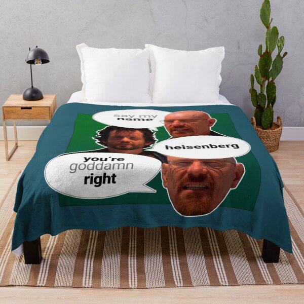 Item preview, BREAKING BAD WALTER WHITE QUOTE SAY MY NAME HEISENBERG YOURE GODDAMN RIGHT  designed and sold by JordiVeum.