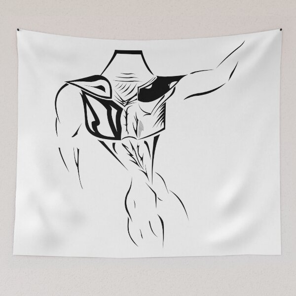Item preview, Abstract Muscular Figure - Ink Art designed and sold by SfidaDesigns.