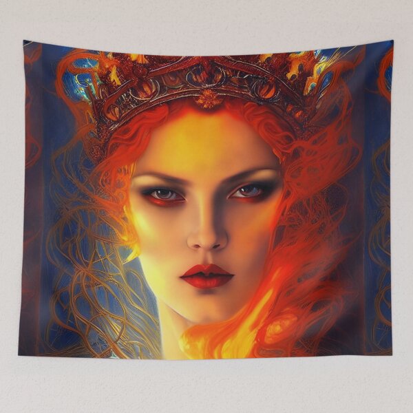Item preview, queen of ice and fire designed and sold by Red Witch Art.