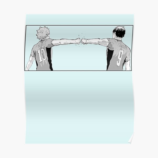 Hinata And Kageyama Fist Bump Poster For Sale By Orlobrowns Redbubble 6074