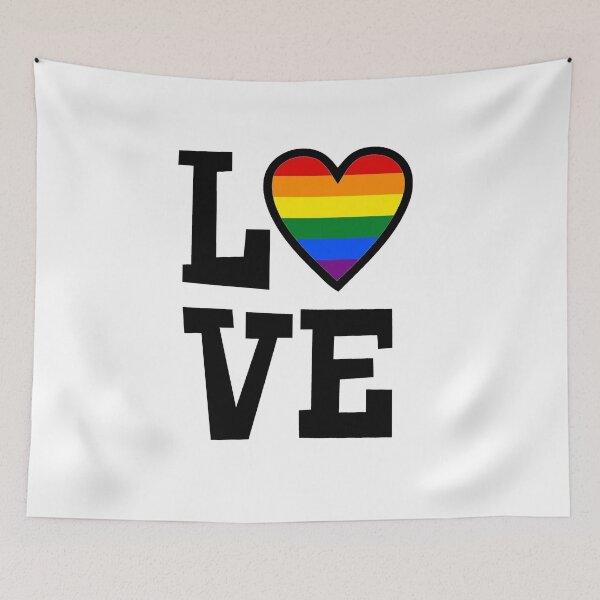 Aperçu de l'œuvre Aimer la paix Gay Rainbow Flag Acceptance créée et vendue par cjhimself.