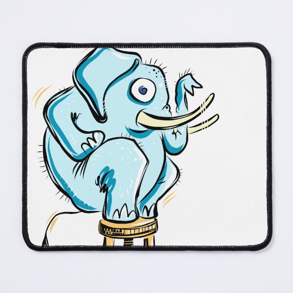 Item preview, Blue Elephant balancing on a Stool designed and sold by Dani Vittz.