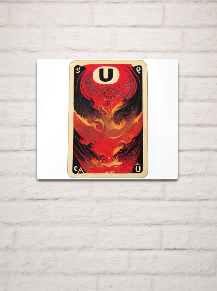 Reverse Uno Card with UK Flag Metal Print for Sale by CyberYogi