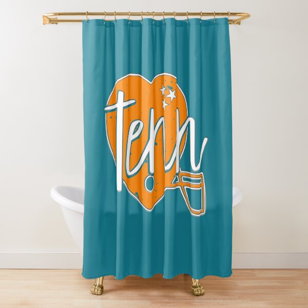 Tennessee Titans Shower Curtain, Blue Ball of Fire Football Team Flag  Bathroom Decor – warmthone