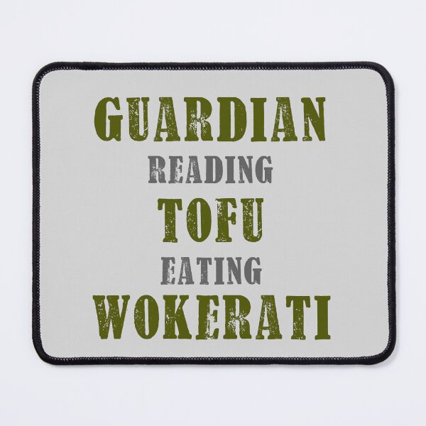 Item preview, Guardian Reading Tofu Eating Wokerati T-Shirt! designed and sold by RedBubbleBath.