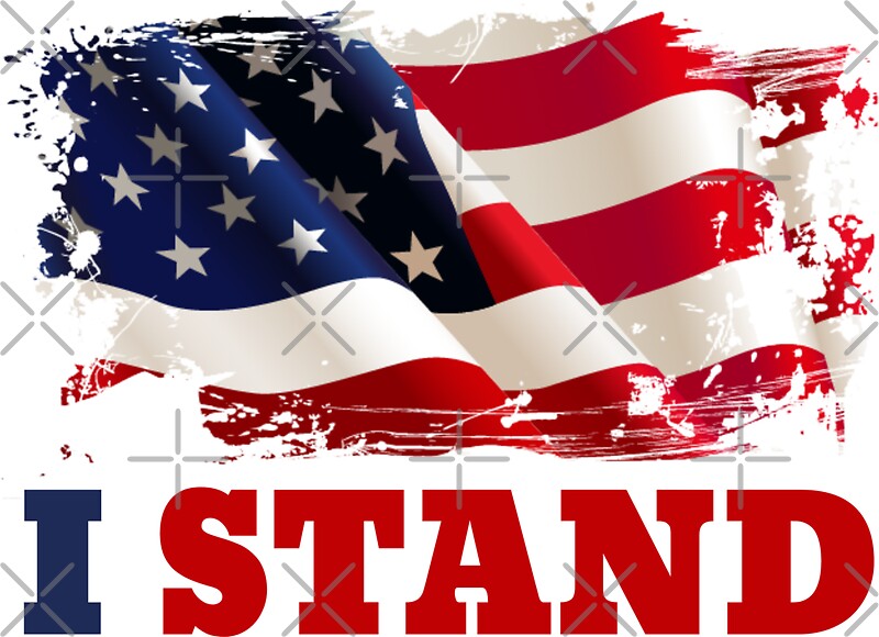 "I Stand for the Flag American Flag" Stickers by newhuman Redbubble