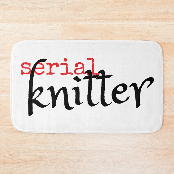 Item preview, Serial Knitter Logo Writing Quirky Knitting Retro Vintage Typewriter Medieval designed and sold by marie-inks.