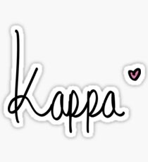 Handwrite Kappa Sticker