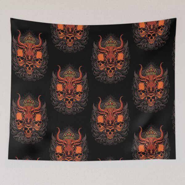 Item preview, Skull Scary Bull Diseño gráfico designed and sold by zoripet Store.