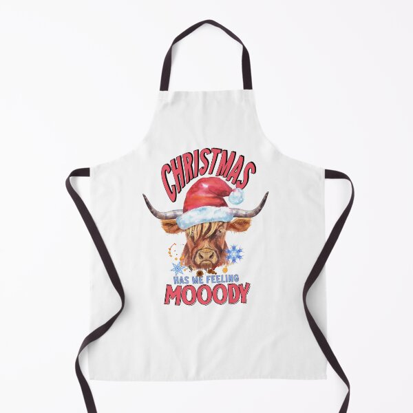 Item preview, Christmas Has me Feeling Moody Jersey Cow designed and sold by OrnamentallyYou.