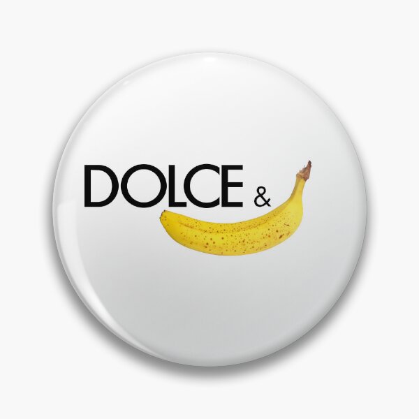 Item preview, Dolce & Banana (A Real One) joke brand wordplay minimalism pop art posh designed and sold by marie-inks.