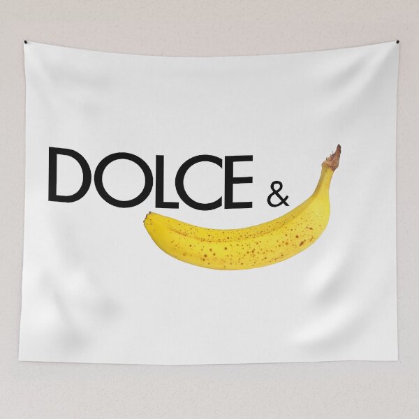 Item preview, Dolce & Banana (A Real One) joke brand wordplay minimalism pop art posh designed and sold by marie-inks.
