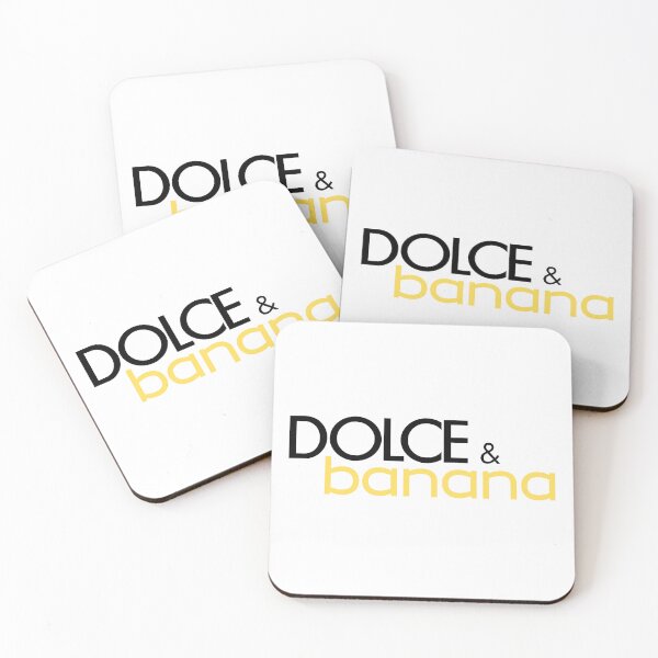 Item preview, Dolce & Banana (Not a Real One) joke brand wordplay minimalism pop art posh designed and sold by marie-inks.