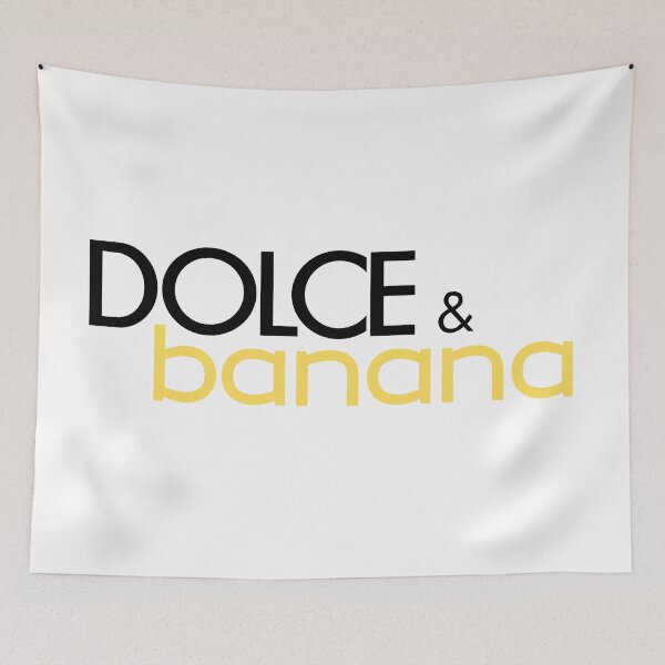 Item preview, Dolce & Banana (Not a Real One) joke brand wordplay minimalism pop art posh designed and sold by marie-inks.
