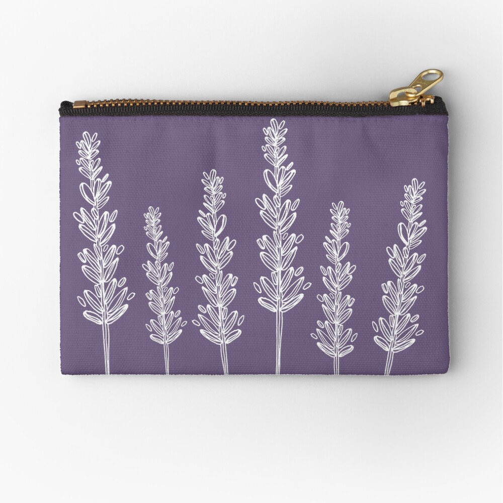 Lavender Zipper Pouch
