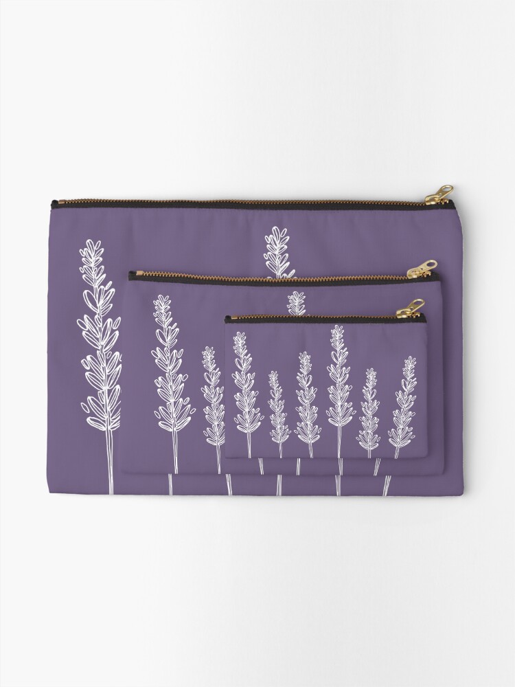 Alternate view of Lavender Zipper Pouch