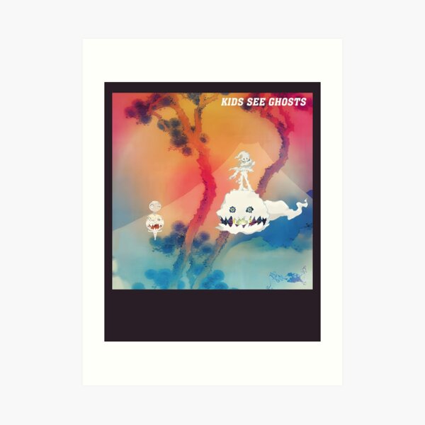 Kids See Ghosts Animated Show Art Kanye West Kid Cudi Takashi Murakami |  Canvas Print