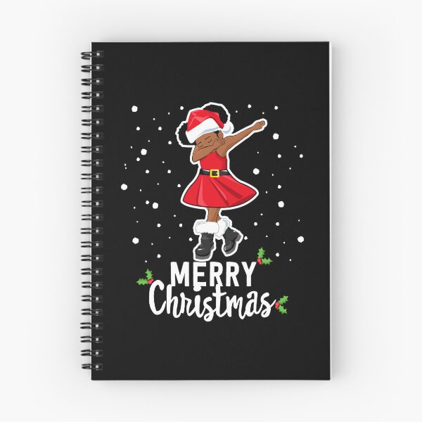 Artikelvorschau, Abtupfendes schwarzes Weihnachtsmann-Mädchen Melanin Weihnachten entworfen und verkauft von QueenOfPrint.