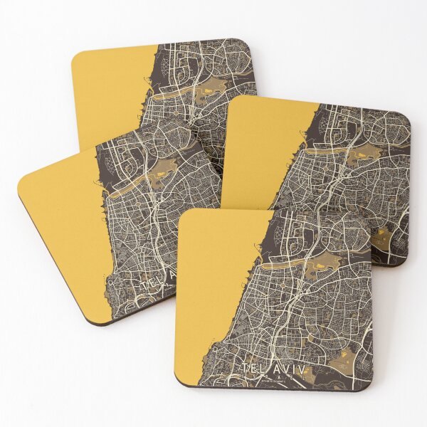 Item preview, Tel Aviv City Map of Israel - Pastel designed and sold by deMAP.