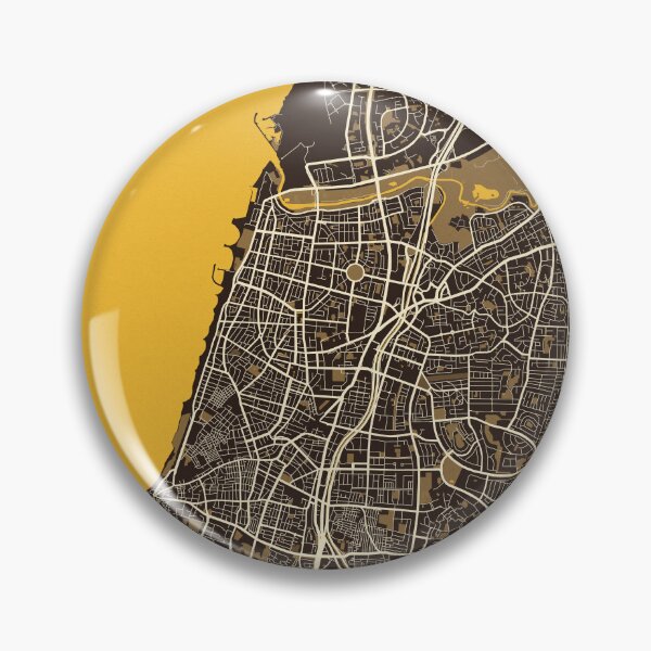 Item preview, Tel Aviv City Map of Israel - Pastel designed and sold by deMAP.