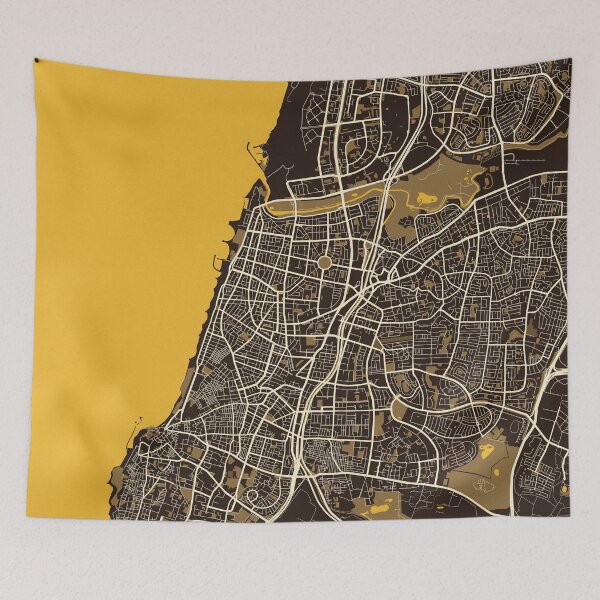 Item preview, Tel Aviv City Map of Israel - Pastel designed and sold by deMAP.